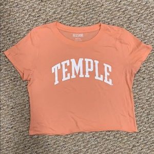 Temple University Cropped Tee